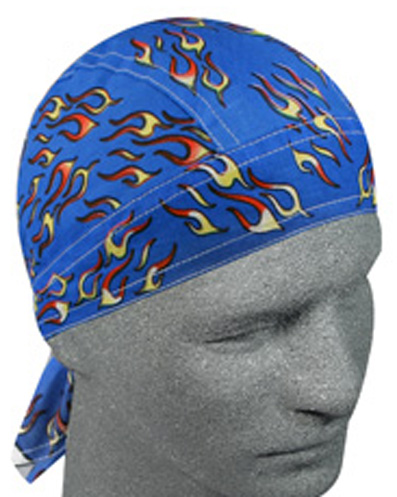 Blue Small Flame, Standard Headwrap